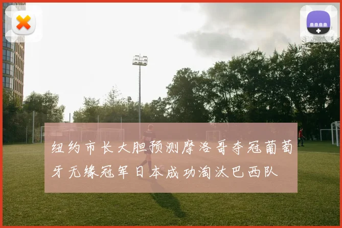 纽约市长大胆预测摩洛哥夺冠葡萄牙无缘冠军日本成功淘汰巴西队